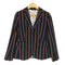 ブルックスブラザーズレッドフリース BROOKS BROTHERS REDFLEECE ストライプ2Bテーラードジャケット レディース US:6