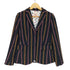 ブルックスブラザーズレッドフリース BROOKS BROTHERS REDFLEECE ストライプ2Bテーラードジャケット レディース US:6