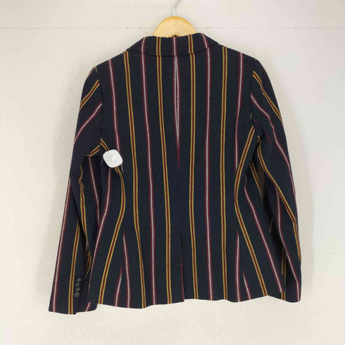 ブルックスブラザーズレッドフリース BROOKS BROTHERS REDFLEECE ストライプ2Bテーラードジャケット レディース US:6