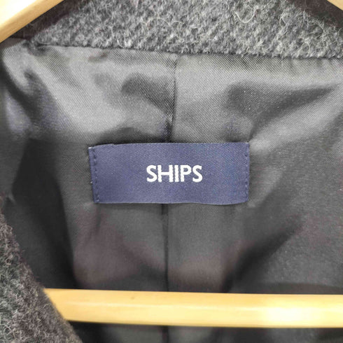 シップス SHIPS ウール シャギー ボンディング ラグランコート メンズ S