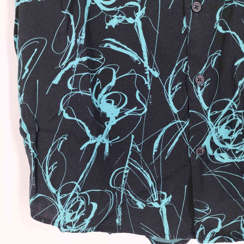 ゲス GUESS FLORAL SCRIBBLE PRINTED SHIRT フローラル スクリブル プリンテッド シャツ メンズ import:M
