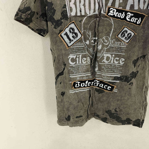 Bronse Age スカルチャーム コーティングプリント S/S TEE メンズ JPN:M