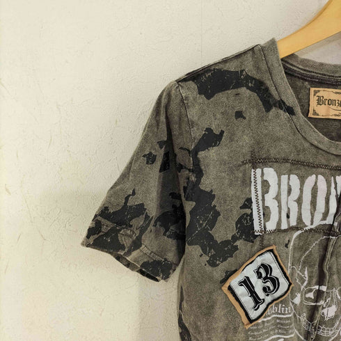 Bronse Age スカルチャーム コーティングプリント S/S TEE メンズ JPN:M