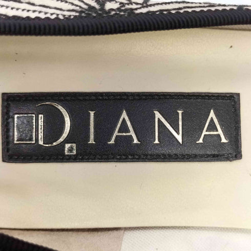 ダイアナ DIANA レース フラワー 刺繍 バレエ シューズ レディース 23 1/2