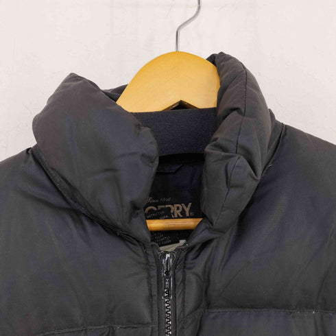 ジェリー GERRY 90s 黒タグ MADE IN KOREA DOWN リップストップナイロン ダウンジャケット ブラック メンズ