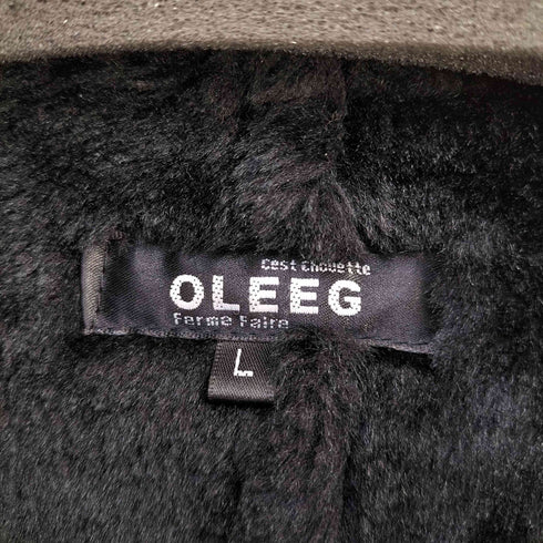 OLEEG フェイクムートンコート メンズ