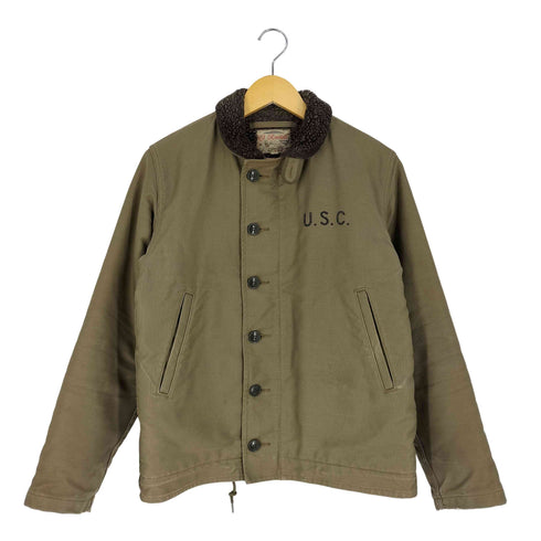 ラディアル RADIALL 裏地ボア U.S.C.プリント N-1 デッキジャケット メンズ 38