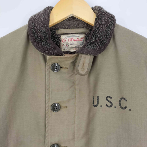 ラディアル RADIALL 裏地ボア U.S.C.プリント N-1 デッキジャケット メンズ 38