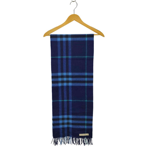 バーバリー BURBERRY チェック柄フリンジマフラー レディース