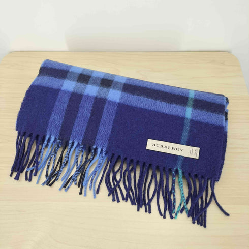 バーバリー BURBERRY チェック柄フリンジマフラー レディース