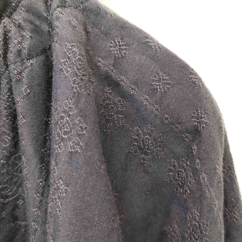 イチ ICHI 襟元フリル刺繍デザインワンピース レディース