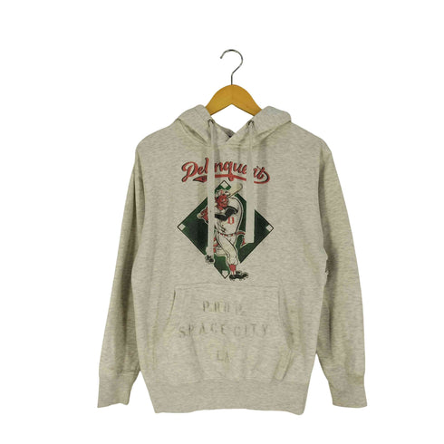 Delinquent BROS Baseball Devil プリント プルオーバーパーカー メンズ import:S