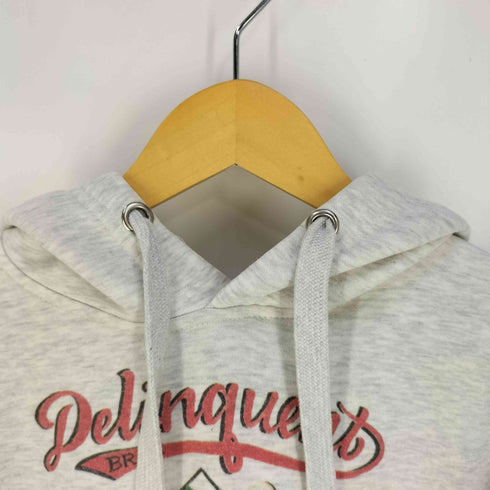 Delinquent BROS Baseball Devil プリント プルオーバーパーカー メンズ import:S