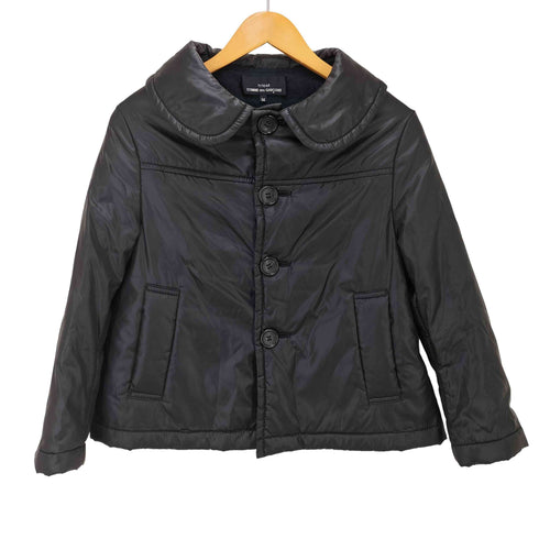 トリココムデギャルソン tricot COMME des GARCONS AD2015 裏地チェック ピーターパンカラー中綿ジャケット レディース JPN:M