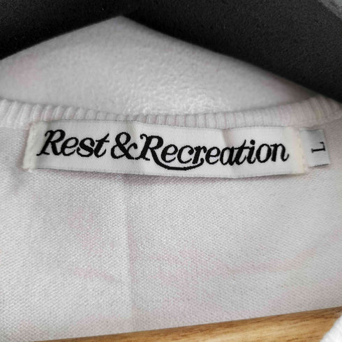 rest&recreation クロップドワンポイントニット レディース import:L