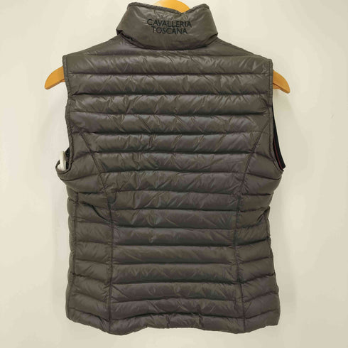Cavalleria Toscana イタリア製 ロゴパッチダウンベスト レディース import:S
