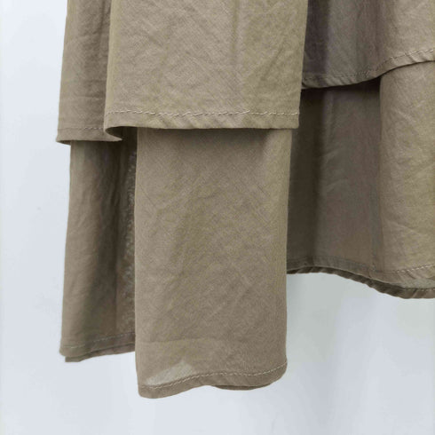 ミズイロインド mizuiro ind ダブルヘムロングワンピース レディース ONE SIZE