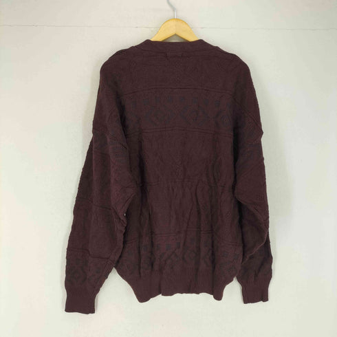 CAMBRIDGE CLASSICS 総柄アクリルカーディガン メンズ JPN:XL