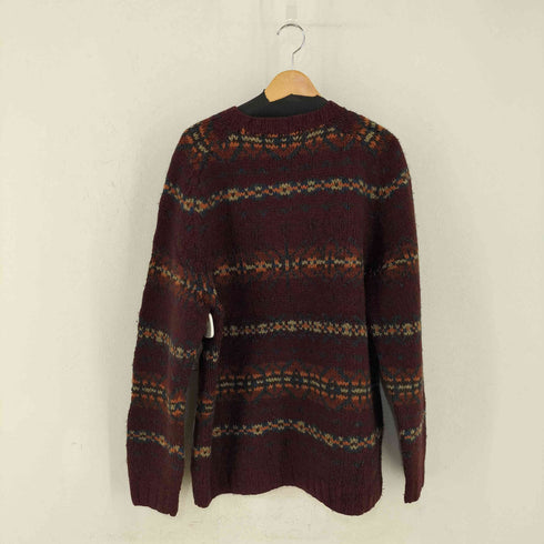 エディーバウアー Eddie Bauer 00S ネイティヴボーダー ニットセーター メンズ JPN:L