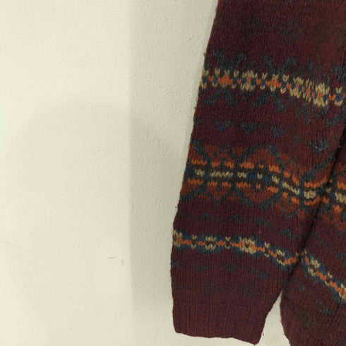 エディーバウアー Eddie Bauer 00S ネイティヴボーダー ニットセーター メンズ JPN:L