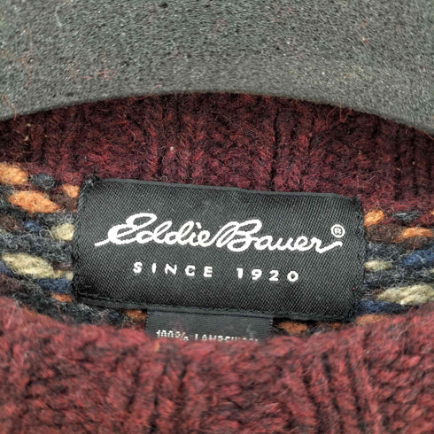 エディーバウアー Eddie Bauer 00S ネイティヴボーダー ニットセーター メンズ JPN:L