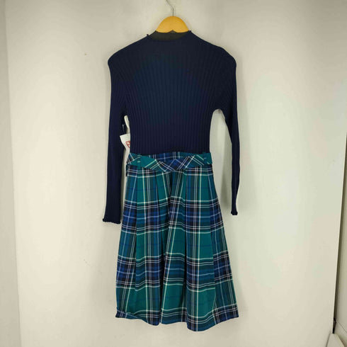 ブルーレーベルクレストブリッジ BLUE LABEL CRESTBRIDGE チェックスカートドッキングワンピース レディース JPN:38