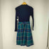 ブルーレーベルクレストブリッジ BLUE LABEL CRESTBRIDGE チェックスカートドッキングワンピース レディース JPN:38