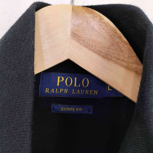 ポロラルフローレン POLO RALPH LAUREN ESTATE RIB スモールポニー刺繍 コットンリブニット ハイネックジャケット メンズ import:L