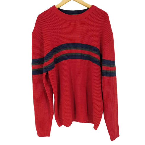 サンリバークロージング SUN RIVER CLOTHING CO センターラインクルーネックアクリルニット メンズ JPN:XL
