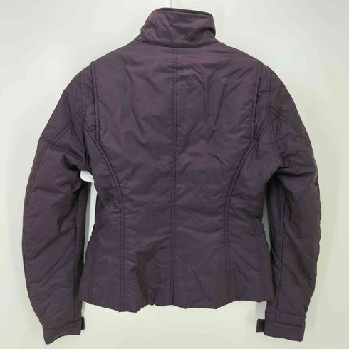 Cavalleria Toscana イタリア製 スタンドネックロゴパッチ中綿ジャケット バーガンディ レディース JPN:M