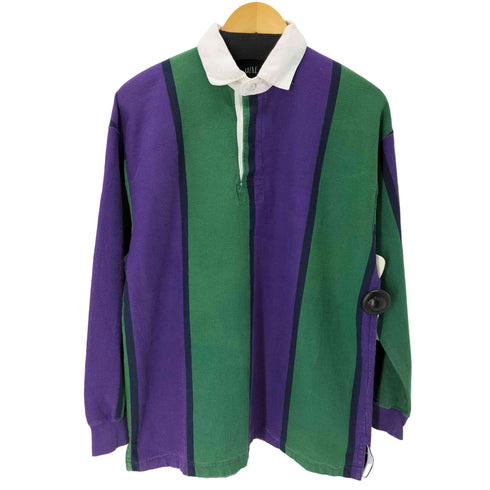 ギャップ Gap 90-00S OLD マルチカラー L/S ポロシャツ メンズ import:M