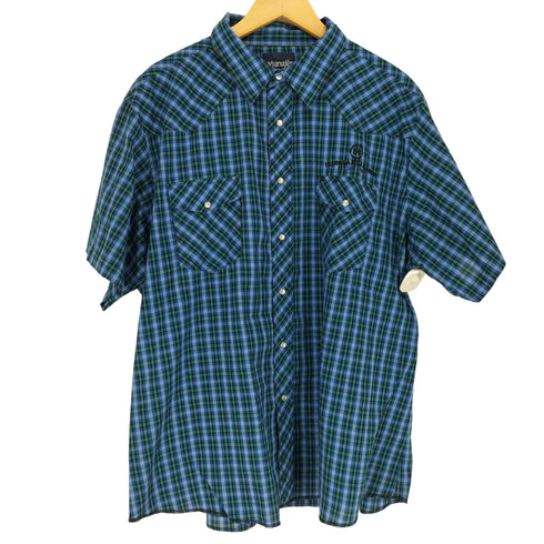 ラングラー Wrangler チェック柄フロント刺繍ウエスタンシャツ メンズ JPN:XXL