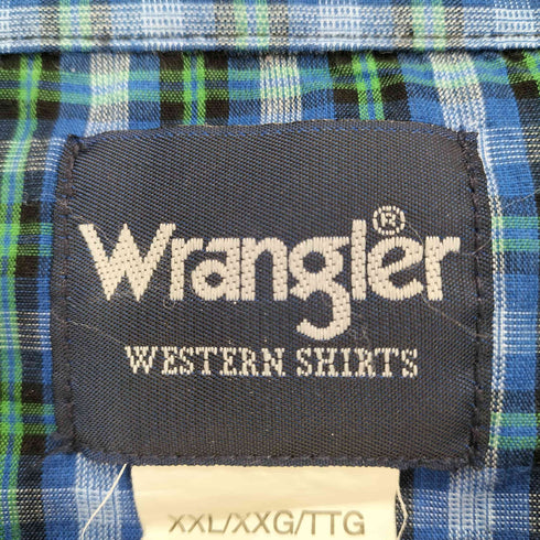 ラングラー Wrangler チェック柄フロント刺繍ウエスタンシャツ メンズ JPN:XXL