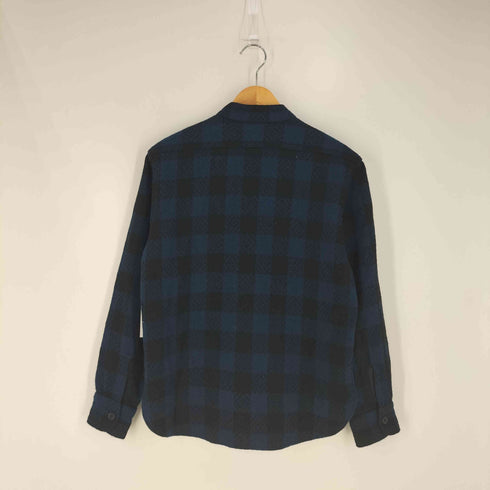 テンダーロイン TENDERLOIN ウール バンドカラー チェックシャツ メンズ JPN:XS