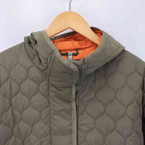 ザラ ZARA 袖ボア アノラックキルティングパーカー レディース import:S