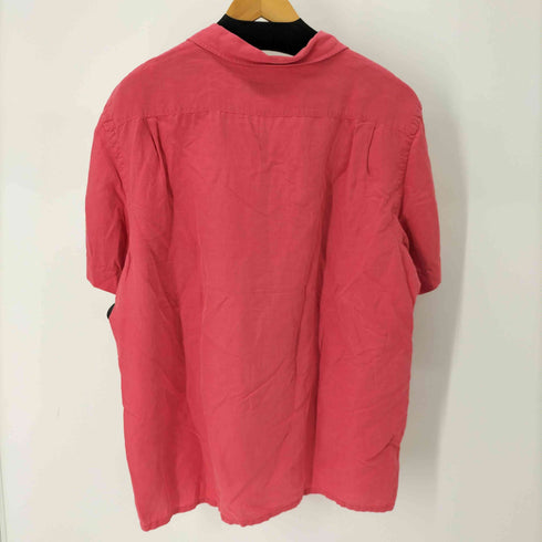 ポロラルフローレン POLO RALPH LAUREN スモールポニー刺繍 S/S シルクリネンシャツ メンズ import:XL