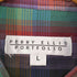 ペリーエリスポートフォリオ PERRY ELLIS PORTFOLIO スリランカ製 フラップポケット チェックシャツ メンズ JPN:L