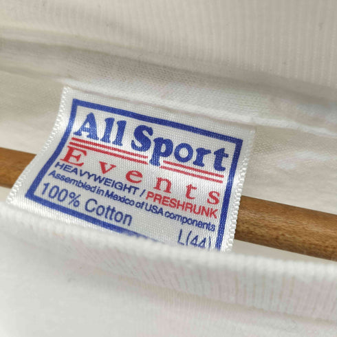 オールスポーツ ALL sport 90S シングルステッチ フロントプリント S/S Tシャツ メンズ import:L