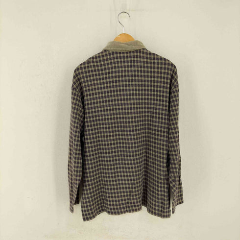 ギャップ Gap MADE IN NORTHERN MARIANA ISLAND OLD GAP 襟コーズ チェックL/Sポロシャツ メンズ