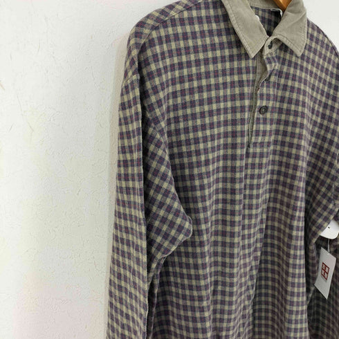 ギャップ Gap MADE IN NORTHERN MARIANA ISLAND OLD GAP 襟コーズ チェックL/Sポロシャツ メンズ