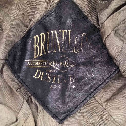 BRUNEL&Co. HATMAKERS klootch 8PANEL CASQUETTE カウハイドレザー メンズ JPN:42