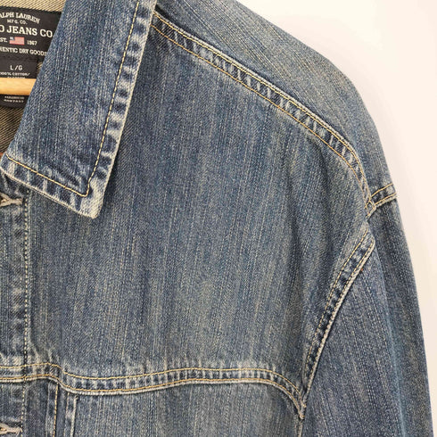 ポロジーンズカンパニーラルフローレン POLO JEANS COMPANY RALPH LAUREN モーリシャス製 デニムジャケット メンズ import:L