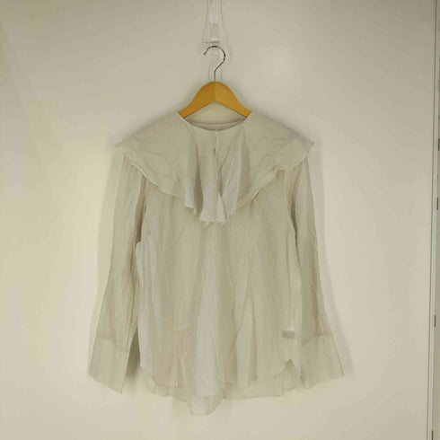 アンフィーロジユウク unfilo 自由区 イージーケア ラッフルカラー ブラウス レディース JPN:XL