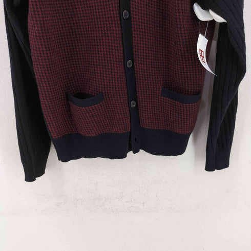 ポロバイラルフローレン Polo by RALPH LAUREN 90-00s 千鳥格子パターン メリノウールカーディガン メンズ import:L