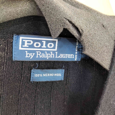 ポロバイラルフローレン Polo by RALPH LAUREN 90-00s 千鳥格子パターン メリノウールカーディガン メンズ import:L