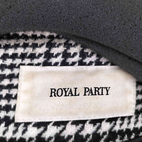 ロイヤルパーティー ROYAL PARTY 千鳥格子 ガウンコート レディース FREE
