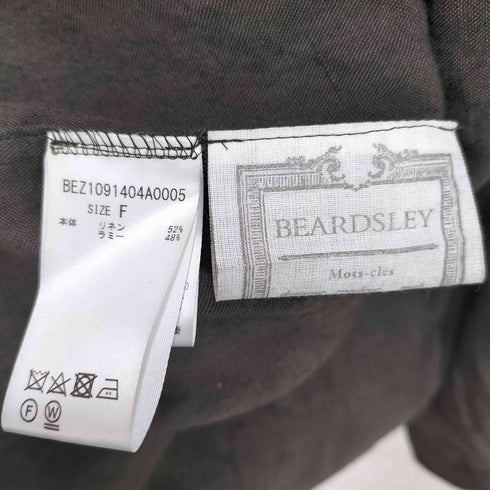 ビアズリー BEARDSLEY ギャザーリネンブラウス レディース FREE
