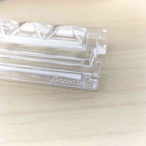 バカラ Baccarat ベロアリボン クリスタルネックレス レディース