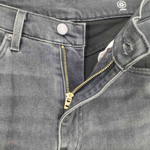 リーバイス Levis PREMIUM 505 ジッパーフライブラックデニムパンツ メンズ W34L32