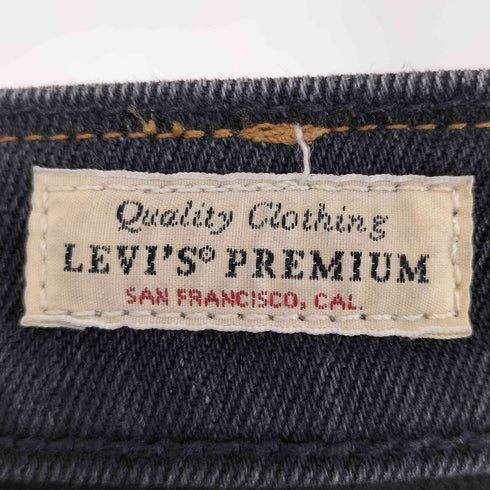 リーバイス Levis PREMIUM 505 ジッパーフライブラックデニムパンツ メンズ W34L32